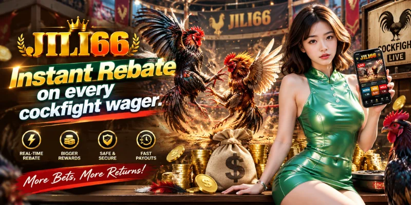 instant rebate on every cockfight wager
