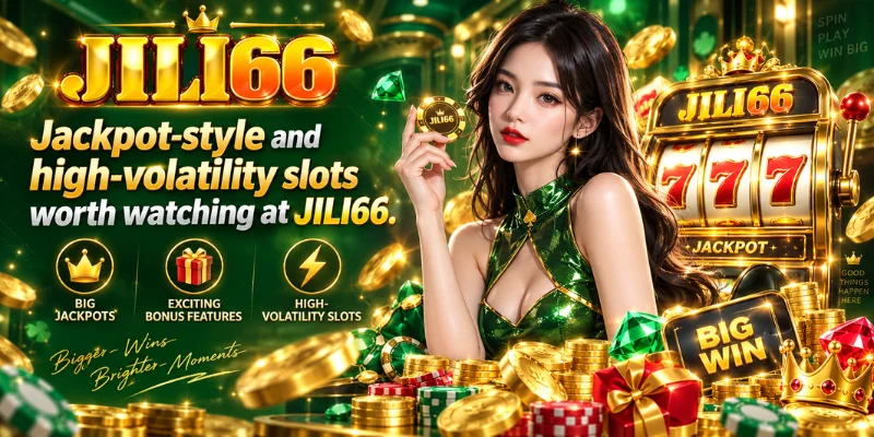 jackpot-style and high-volatility slots worth watching at jili66