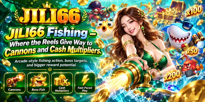 jili66 fishing where the reels give way to cannons and cash multipliers