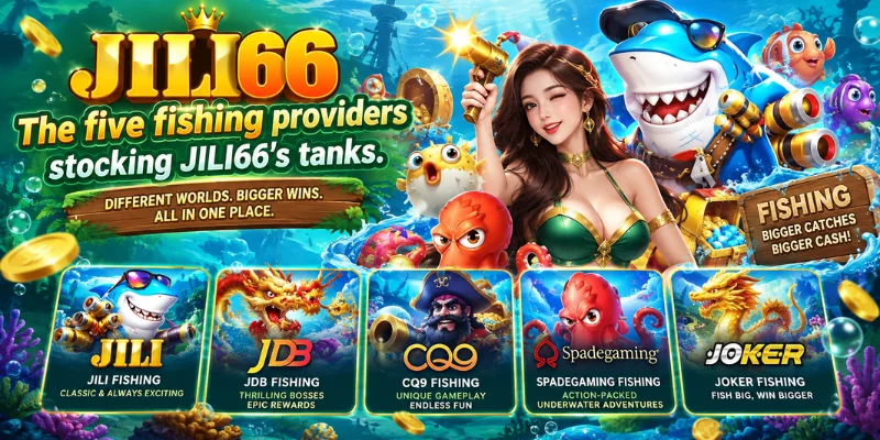 the five fishing providers stocking jili66's tanks